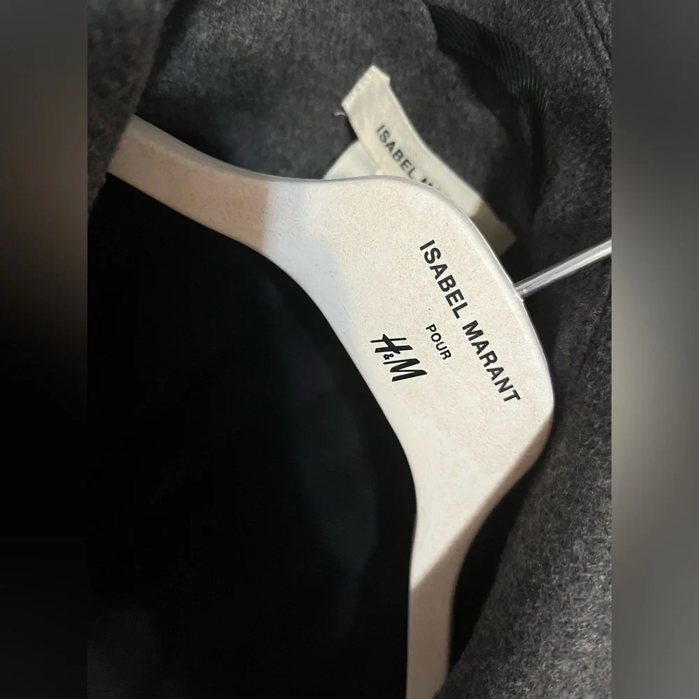 Isabel marant pour h&m double breasted wool coat - Picture 6 of 7